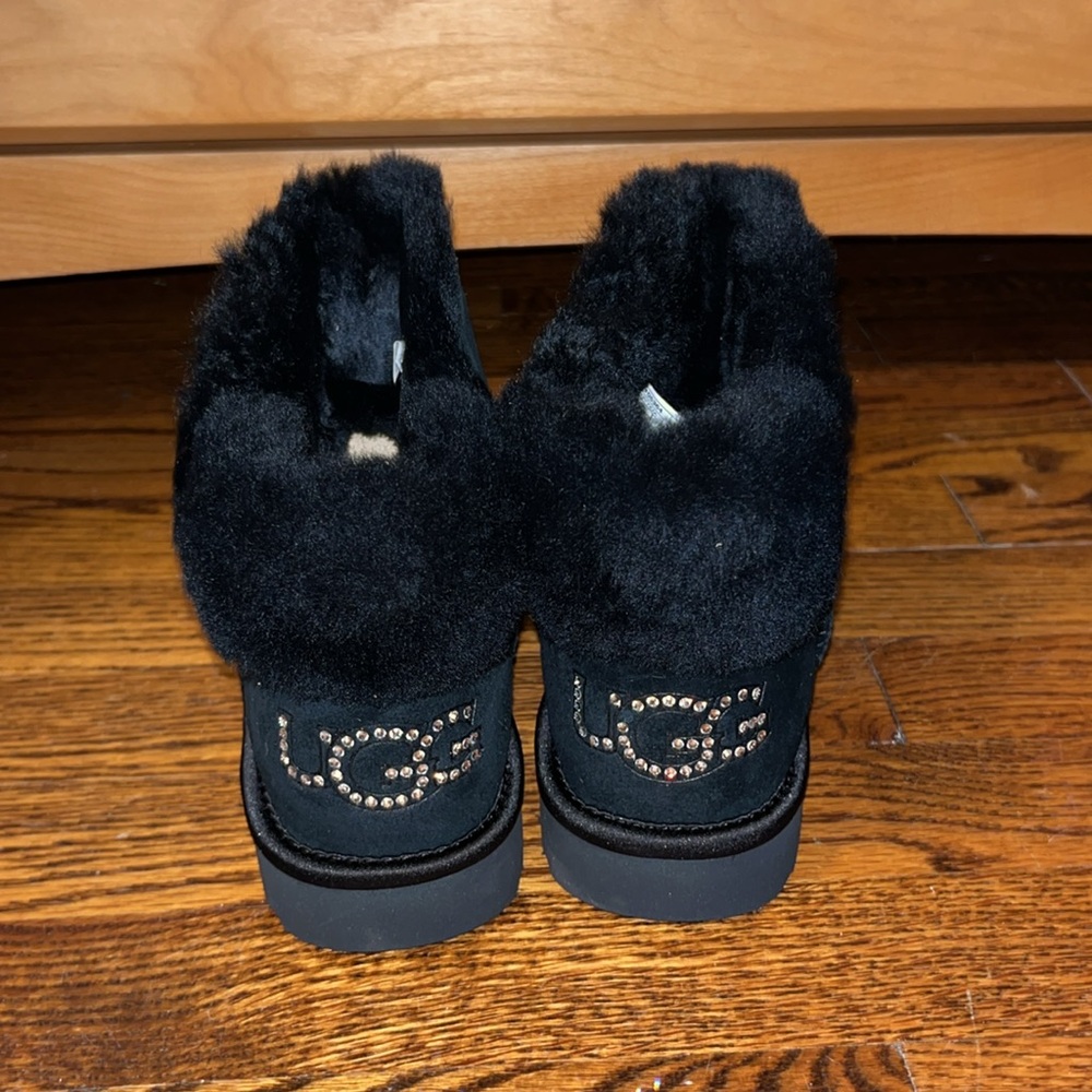 NWT Black UGG Classic Bling Mini Boots